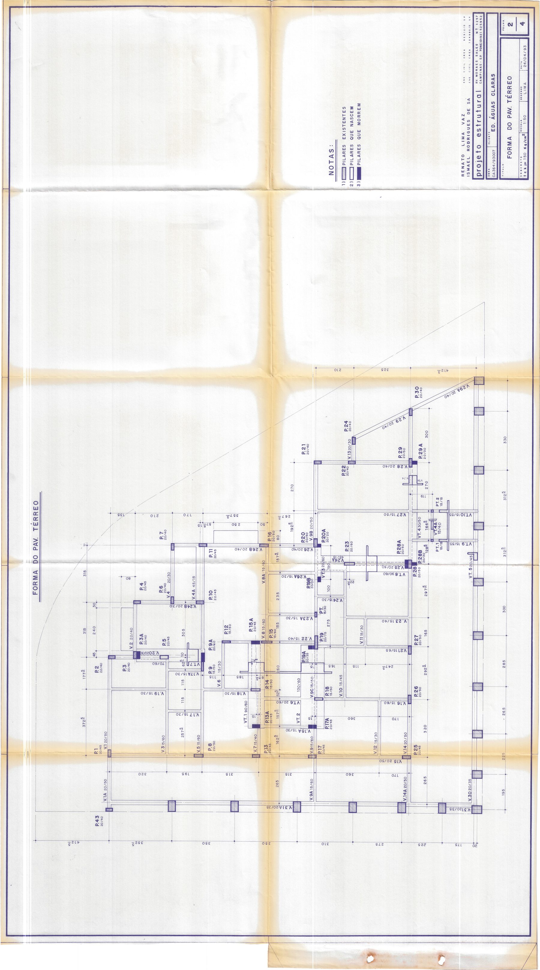 Prancha 2/4 — Formas do Pavimento Térreo