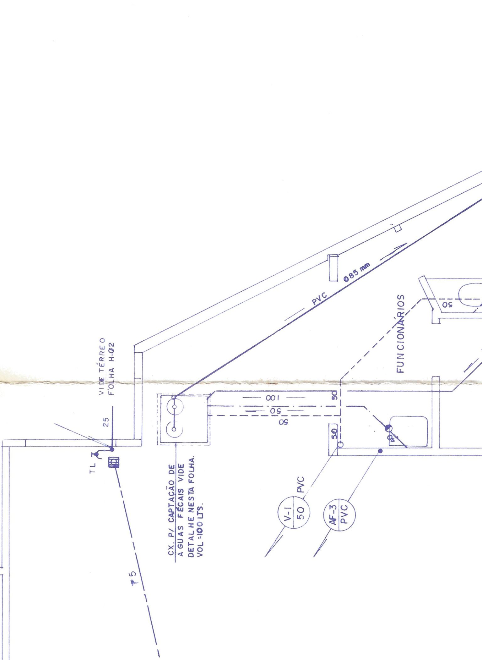 Registro de água fria próximo à A.S.