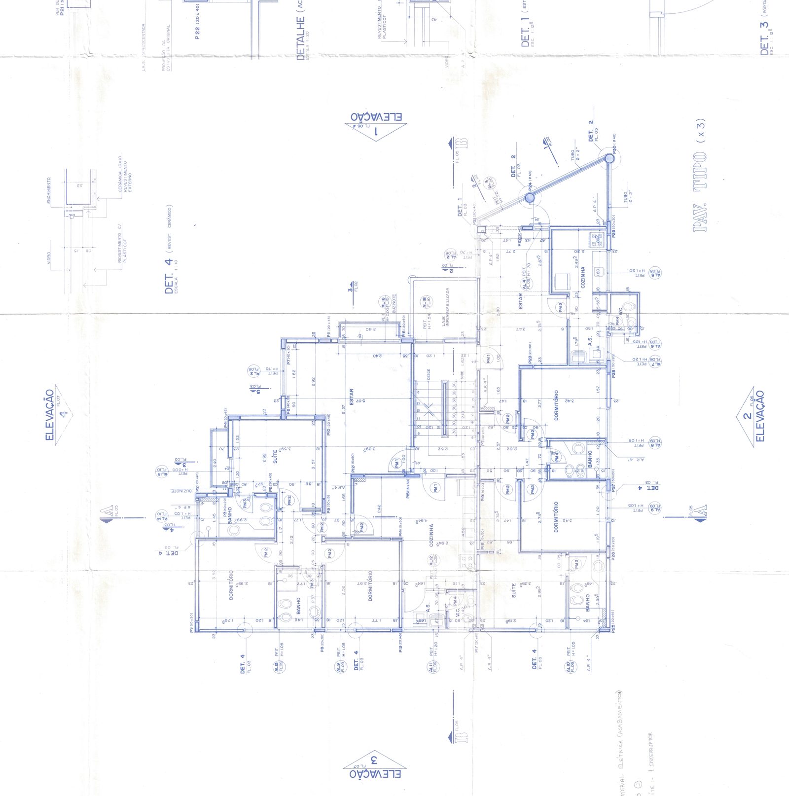 Planta baixa do pavimento tipo
